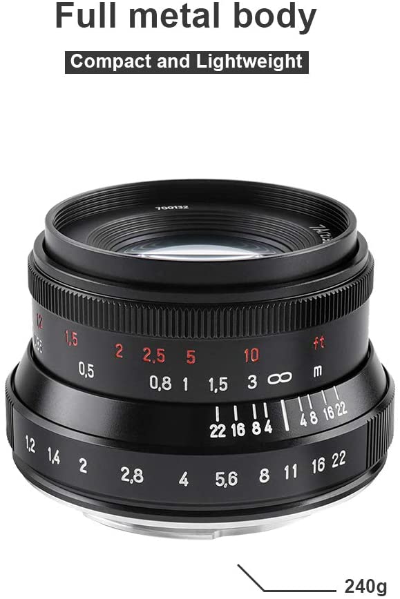 7artisans 35mm F1.2 Mark II Upgraded Version Manual Focus Fixed