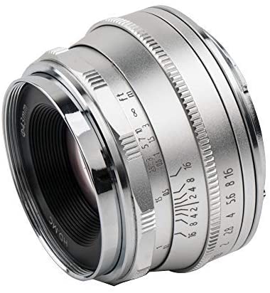 Pergear 25mm F1.8 Manual Focus Prime Fixed Lens for Fujifilm/Sony