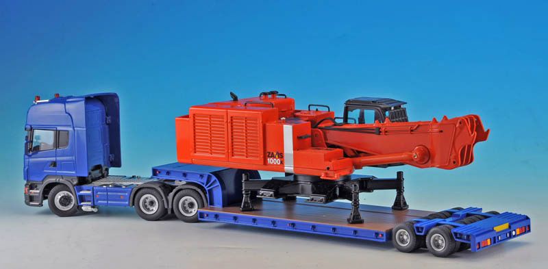 SCANIA 16輪トレーラー 自動あゆみ付(1/50) WSI ケンクラフト SCANIA