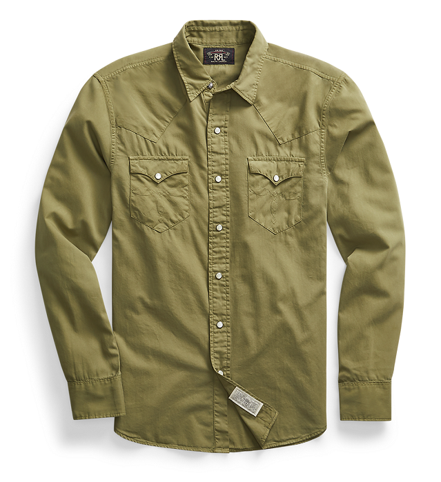 RRLの「スリム フィット ツイルウエスタン シャツ」購入 : Re:BINO