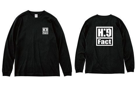 HG FACT ロングスリーブT-SHIRT!! (BLACK)｜レコードショップ・ベース