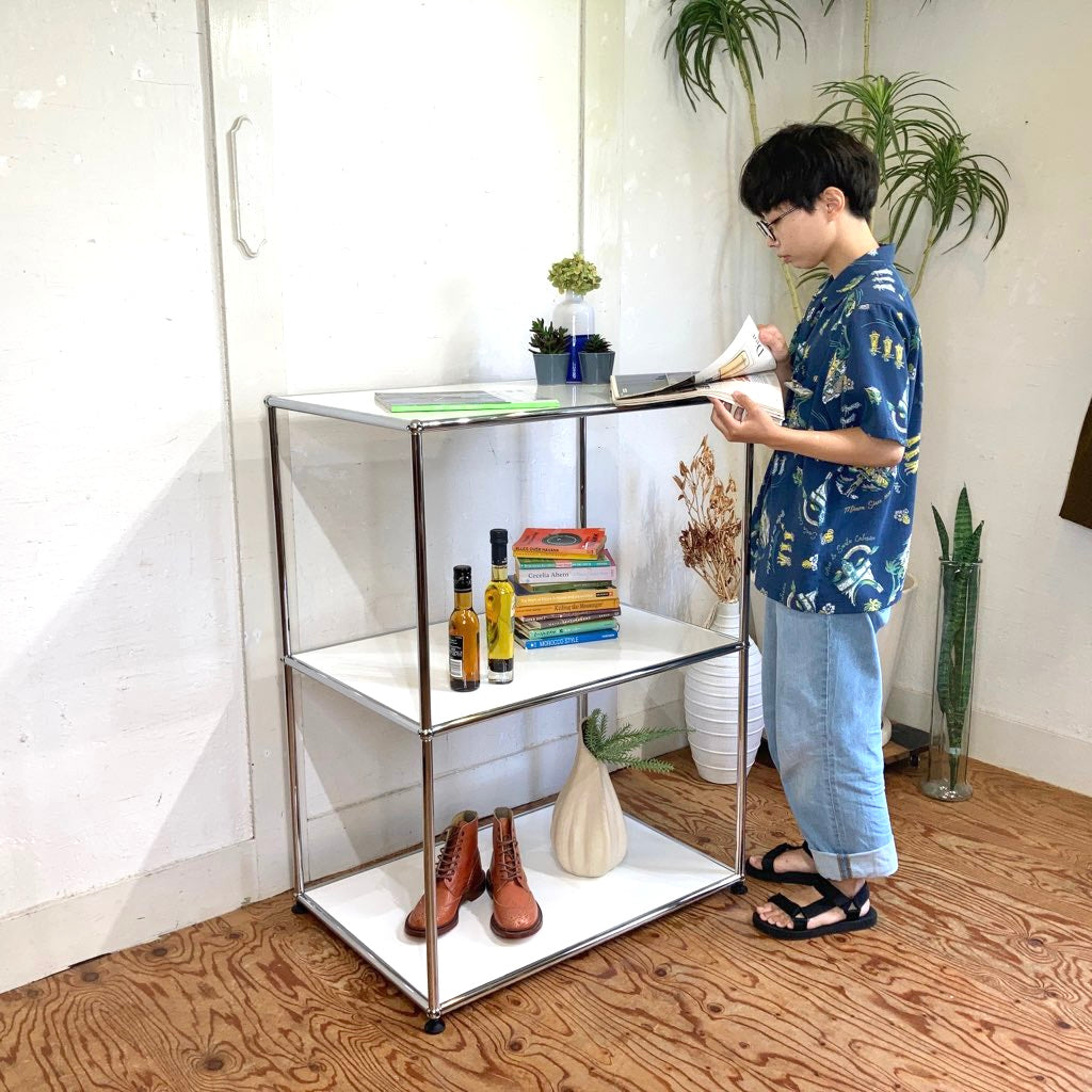 ☆〜12⁄4迄☆USMハラー 鍵付 ガラス扉 2列3段 , lightgray - メルカリ