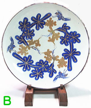 盛期の伊万里 江戸中期 斬新 今でも素晴らしいデザイン 、陶質、呉須の