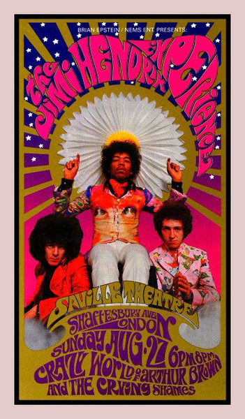 Jimi Hendrix 1967 Cancelled Show - Karl Ferris – Rock Art Show