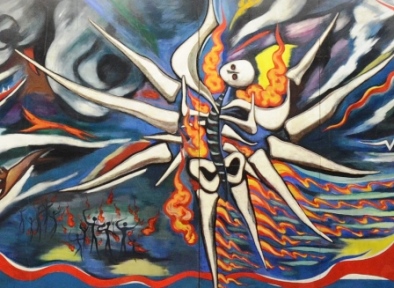 岡本太郎の『明日の神話』