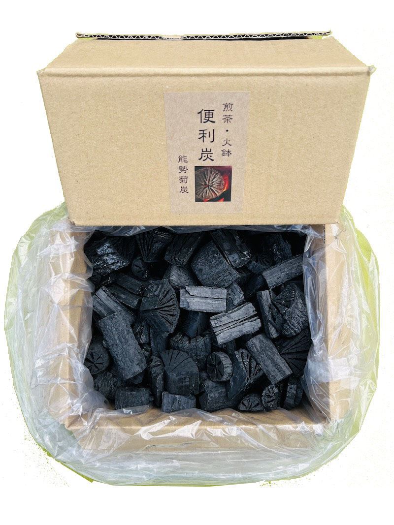 煎茶炭（丸） ※胴炭単品で臼炭や割炭などをお好みで加工いただけるもの