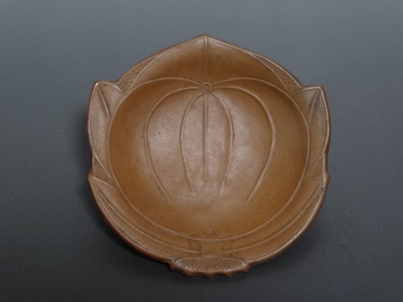 せんべい皿 鯛の図B 5枚セット 絵備前 色備前 備前焼 小皿