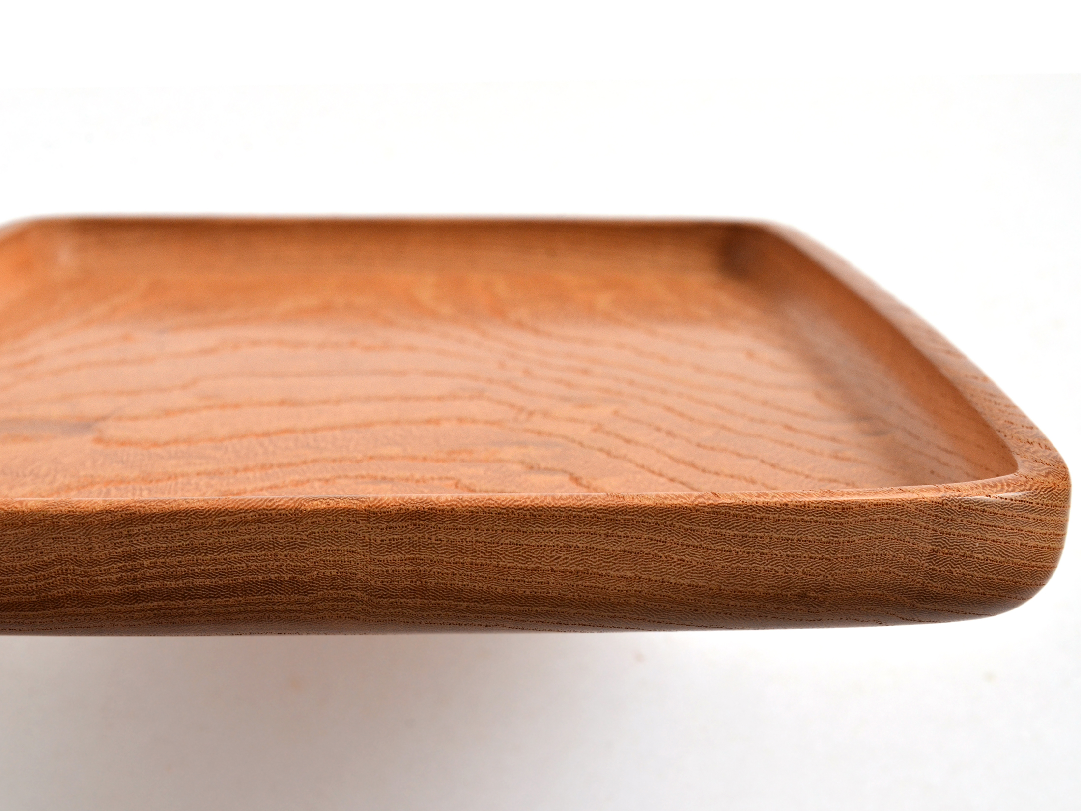 神代欅茶筒正峰作 千年の杢 木地師正夫作 角盆・