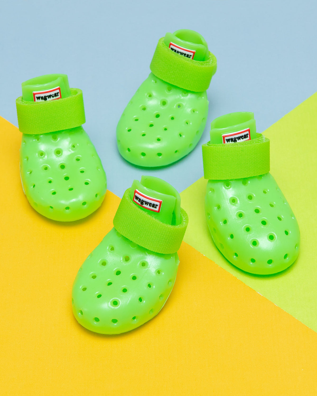 WAGWEAR | WagWellies Mojave Dog Boots in Neon Green | DOG & CO.