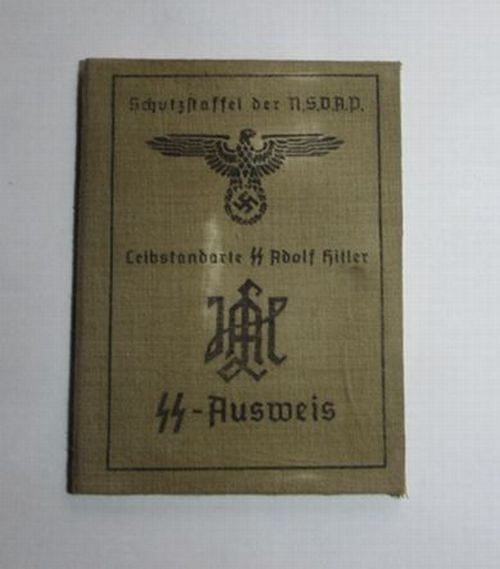 ナチスドイツ軍SS第一機甲師団身分証明書 | ナチス軍服販売 BWドイツ