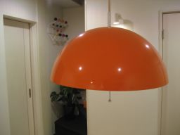 デッドストック 昭和レトロ 照明 オレンジ