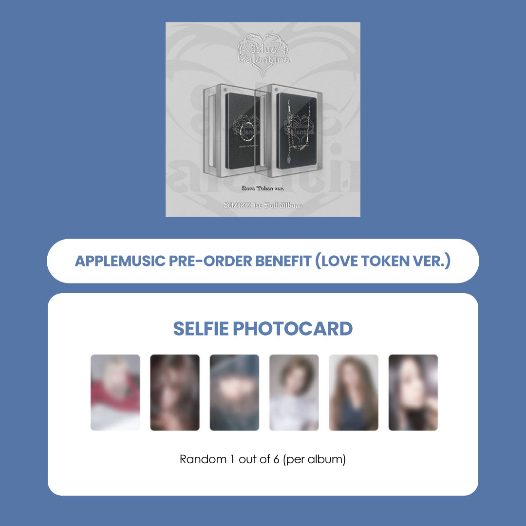 NMIXX 1ST ALBUM - BLUE VALENTINE (LOVE TOKEN VER.) + APPLEMUSIC