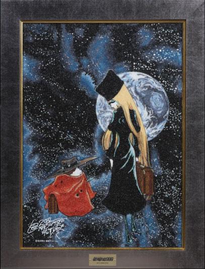 F4号】手描き油彩 松本零士【銀河鉄道999】サイン有 模写 メーテル