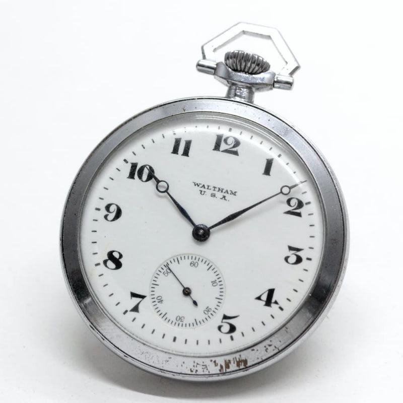 絶版モデルのアメリカンウォルサム（WALTHAM）社製オープンフェイス