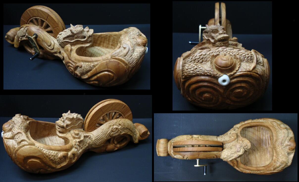 コレクション 墨壺 大工道具 木彫り 鶴亀 未使用品 縁起物 未使用