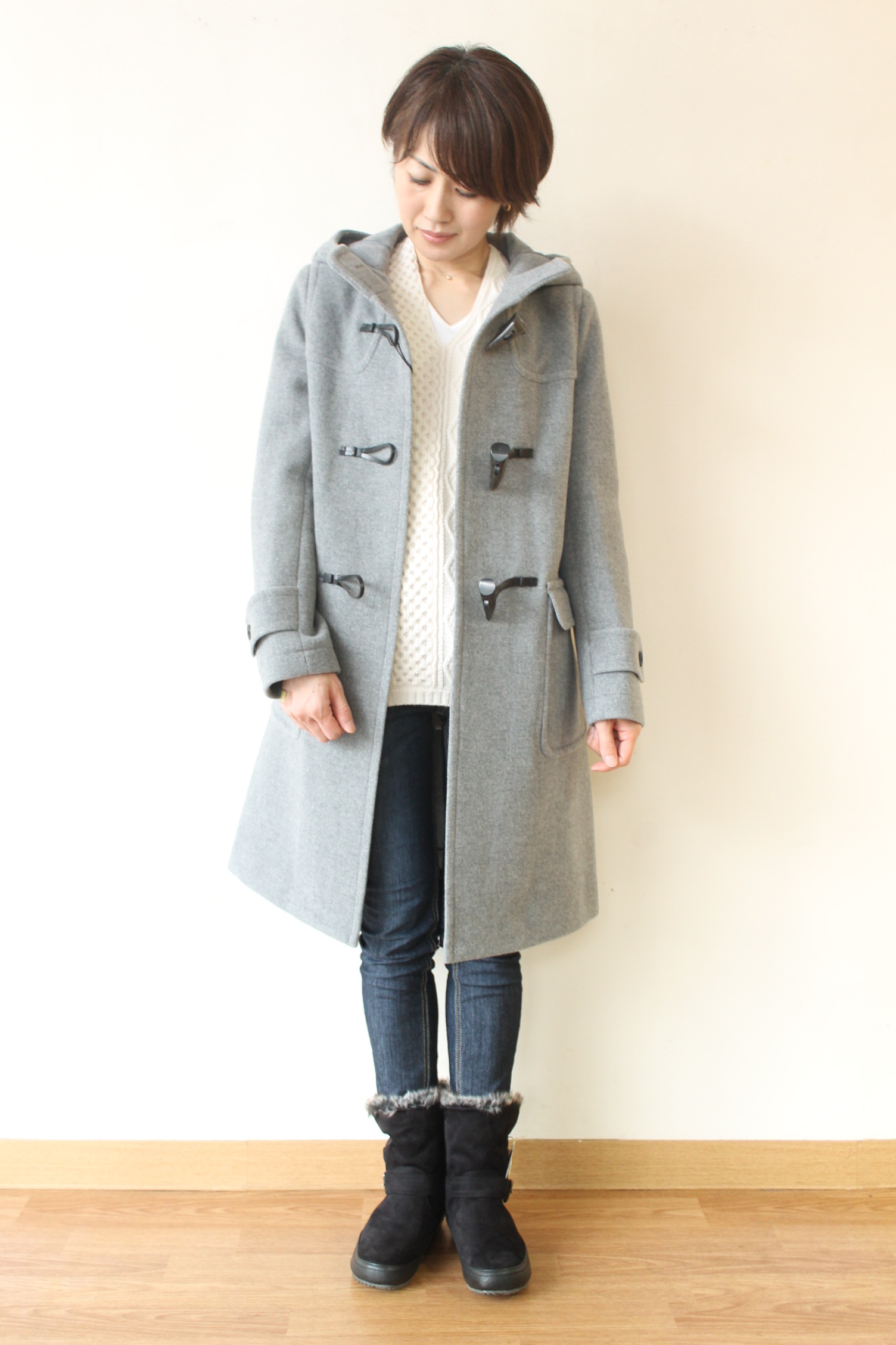 TOMORROWLAND MACPHEE 白ダッフルコートホワイト38サイズ TOMORROWLAND