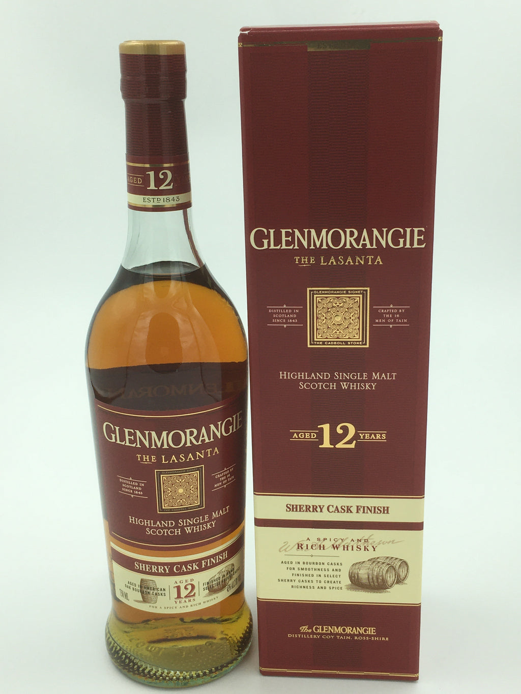 GLENMORANGIE 12 THE LASANTA SHERRY CASK – Wilibees Wines & Spirits