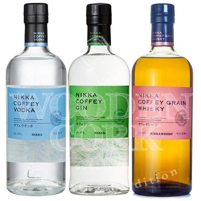 Buy Nikka Coffey Vodka, Coffey Gin and Coffey Grain Whiskey Bundle