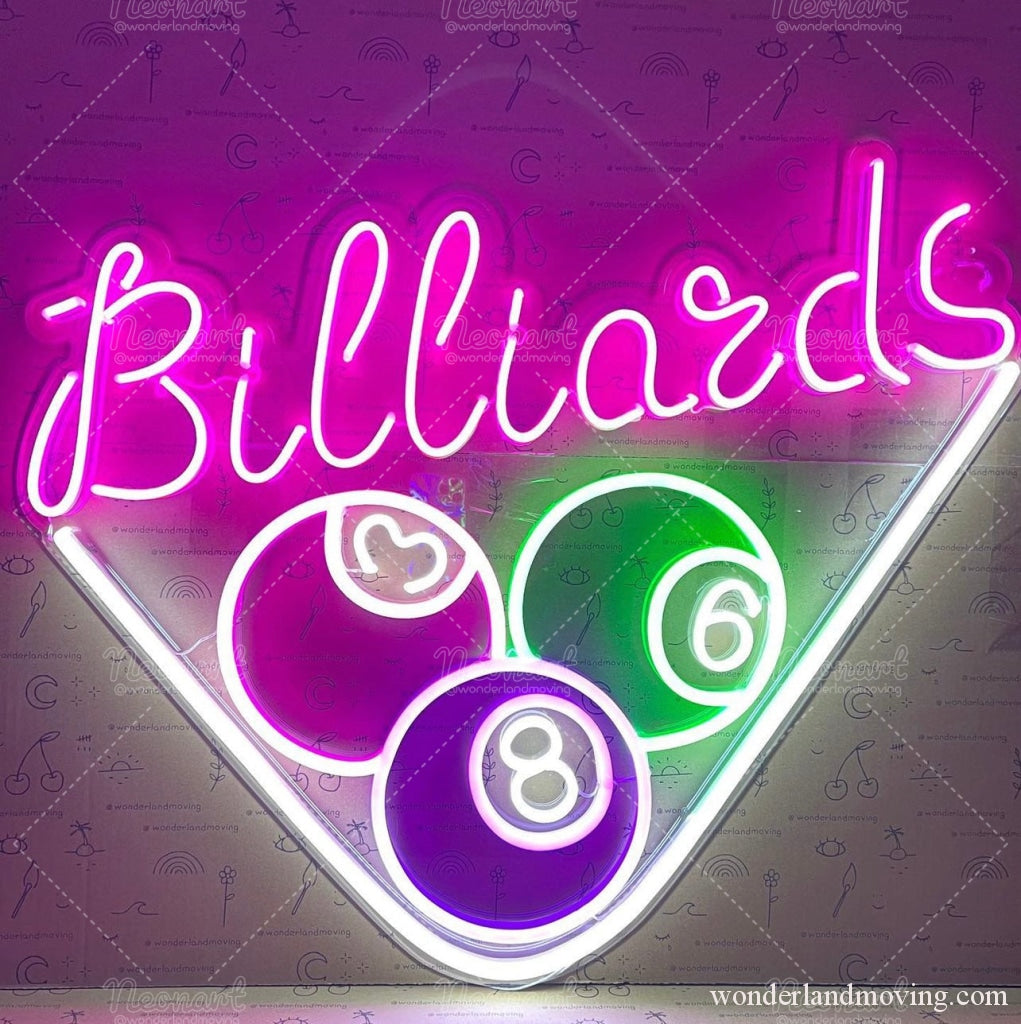 NEONETICS.inc ネオンアートパネルビリヤード在庫2025う NEONETICS.inc