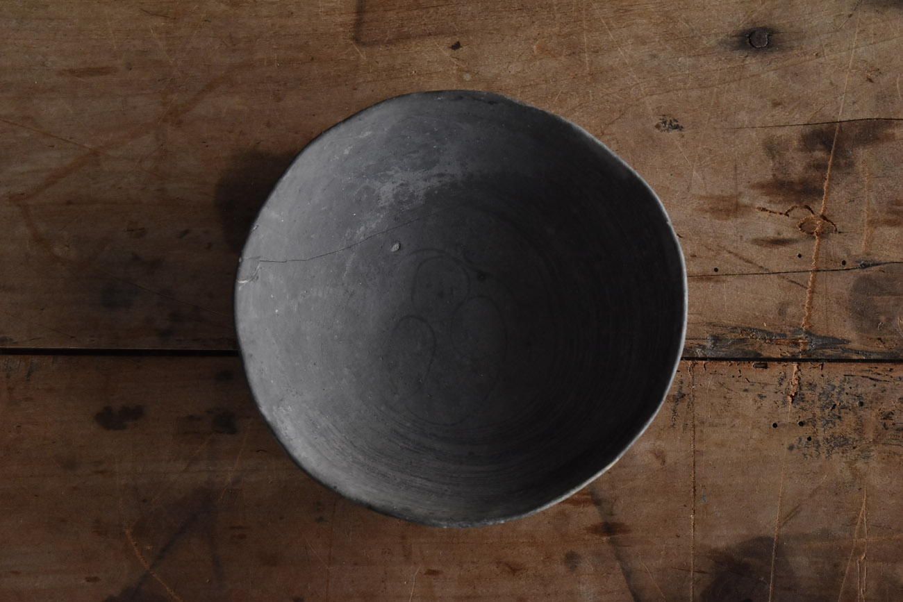 御陵碗 高杯 台付碗 黒色陶器 土師器 奈良時代 平安時代 骨董 古美術