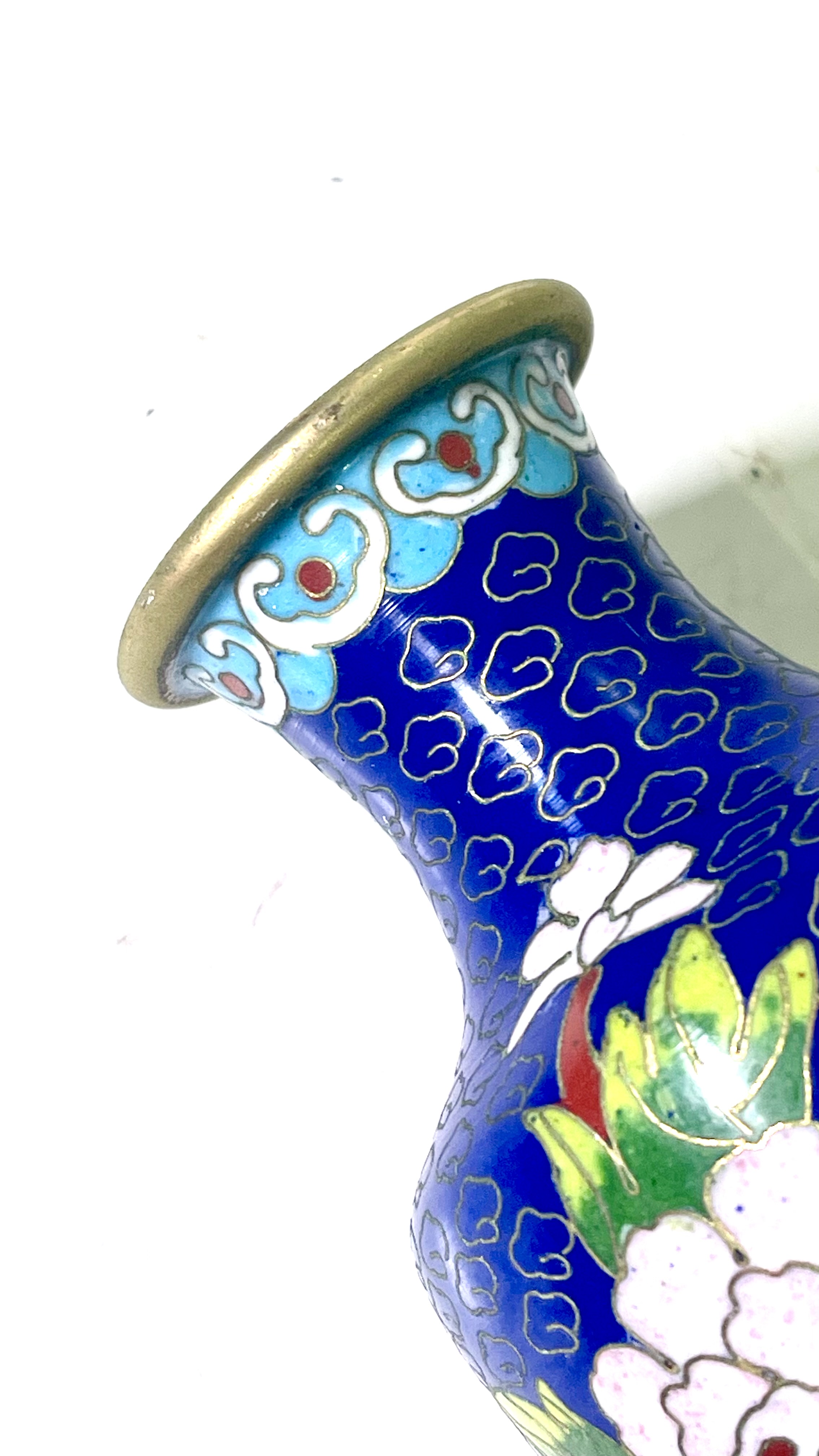 景泰藍 銅胎掐絲琺瑯彩牡丹紋香爐 香道具 骨董品 金丹青景泰藍掐絲琺瑯