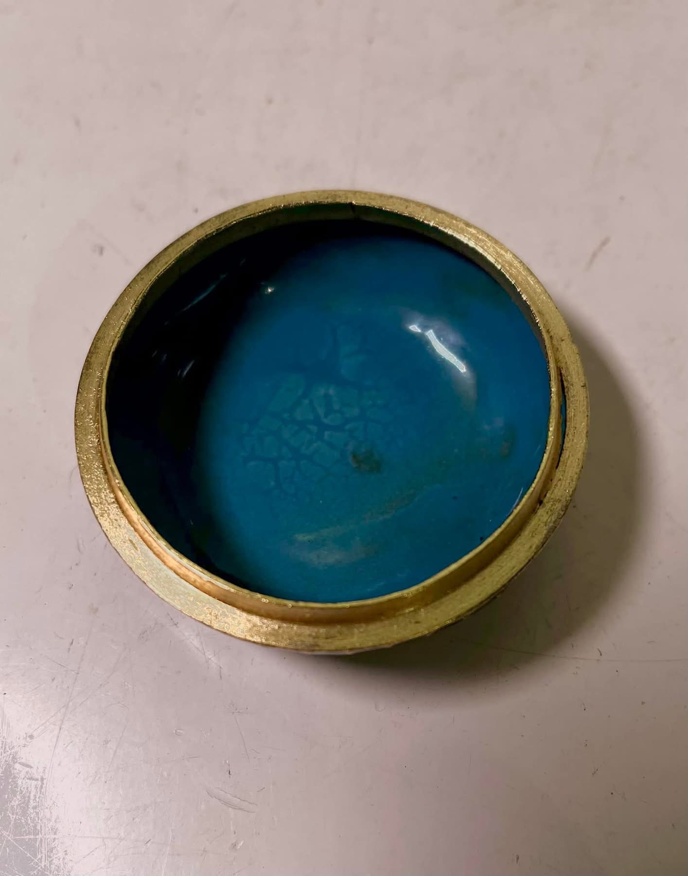 極上珍品 銅胎景泰藍 七寶燒 琺瑯彩 碗 貢碗 文房置物