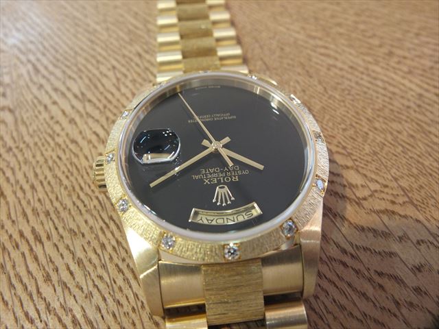 ロレックス デイデイト オニキス文字盤 Ref.18308 ｜ 希少なブランド