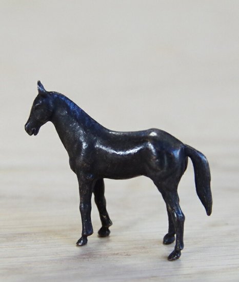 ミニチュア 添配 フィギュア 盆景 馬 （ うま ） 銅製 zengarden