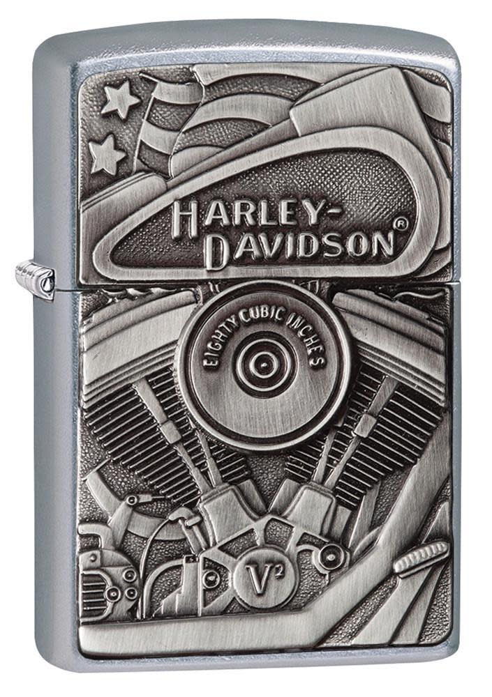 Harley-Davidson® Motorblock Emblem Street Chrome Windproof Lighter