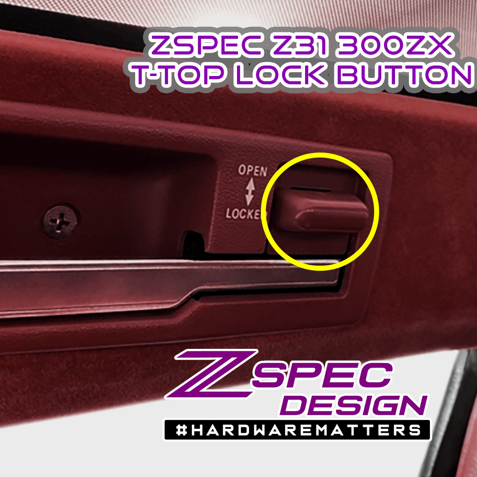 ZSPEC T-Top Lock-Buttons Pair, Nissan Z31 300zx, OE-Colors & Finish