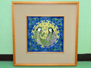 油彩】村田省蔵 芸術院会員 「閑日」 港町 風景 額装 8号 村田省