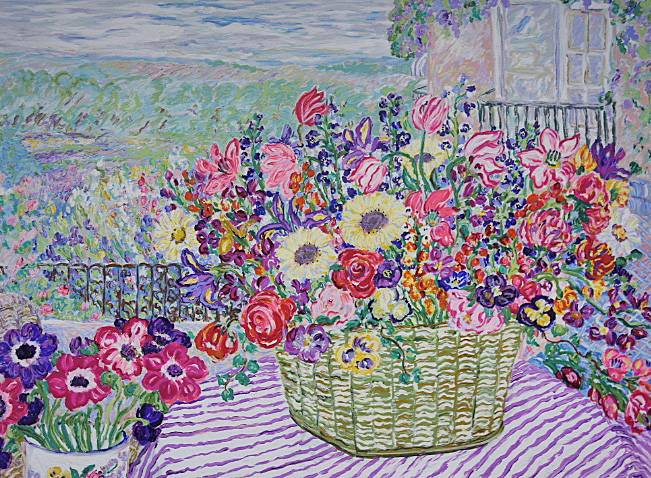 レスリーセイヤー サイン入り 四季 アンティークベイス シルク