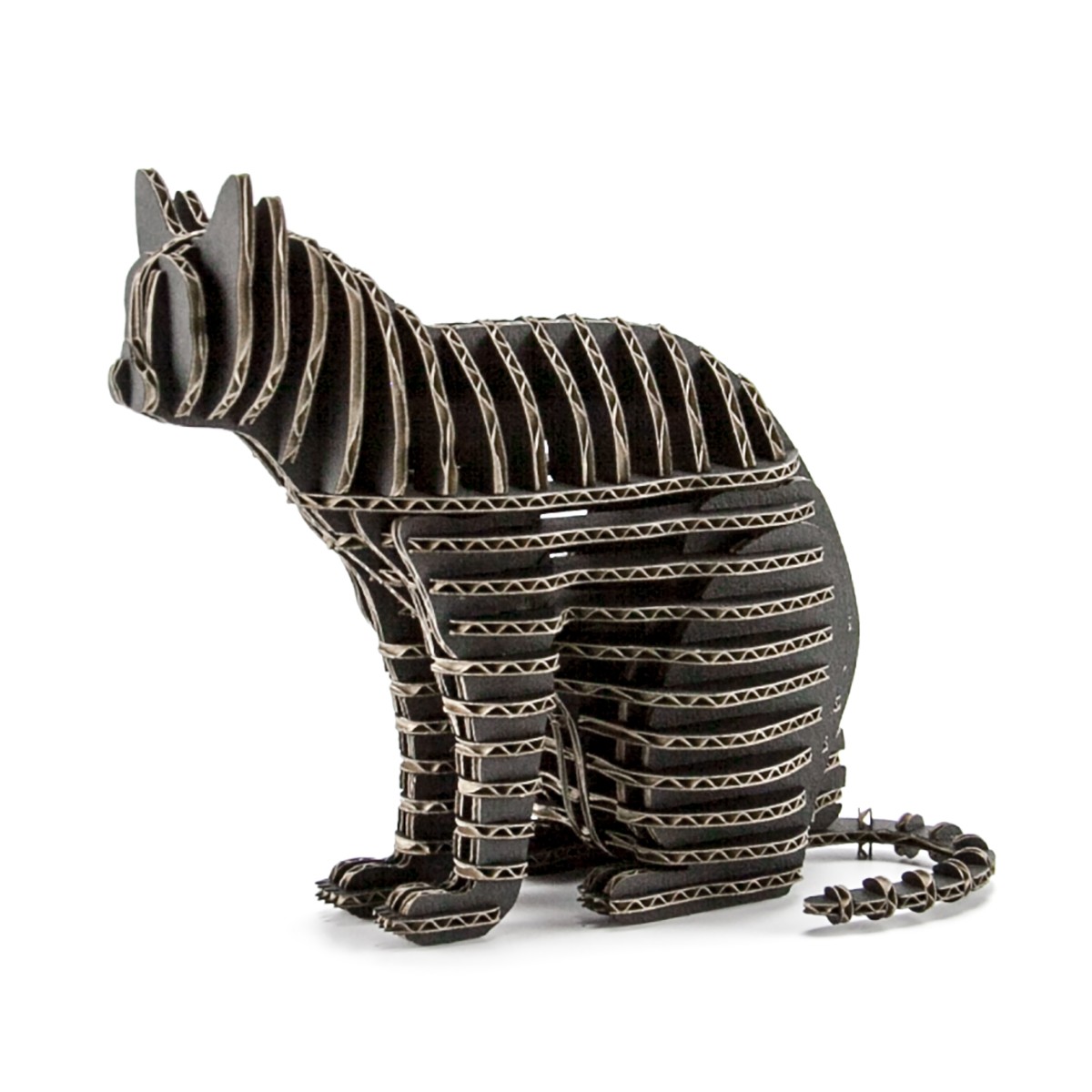 本杉琉 ダンボールアート 猫 2個セット 本杉琉ダンボールアート猫2個