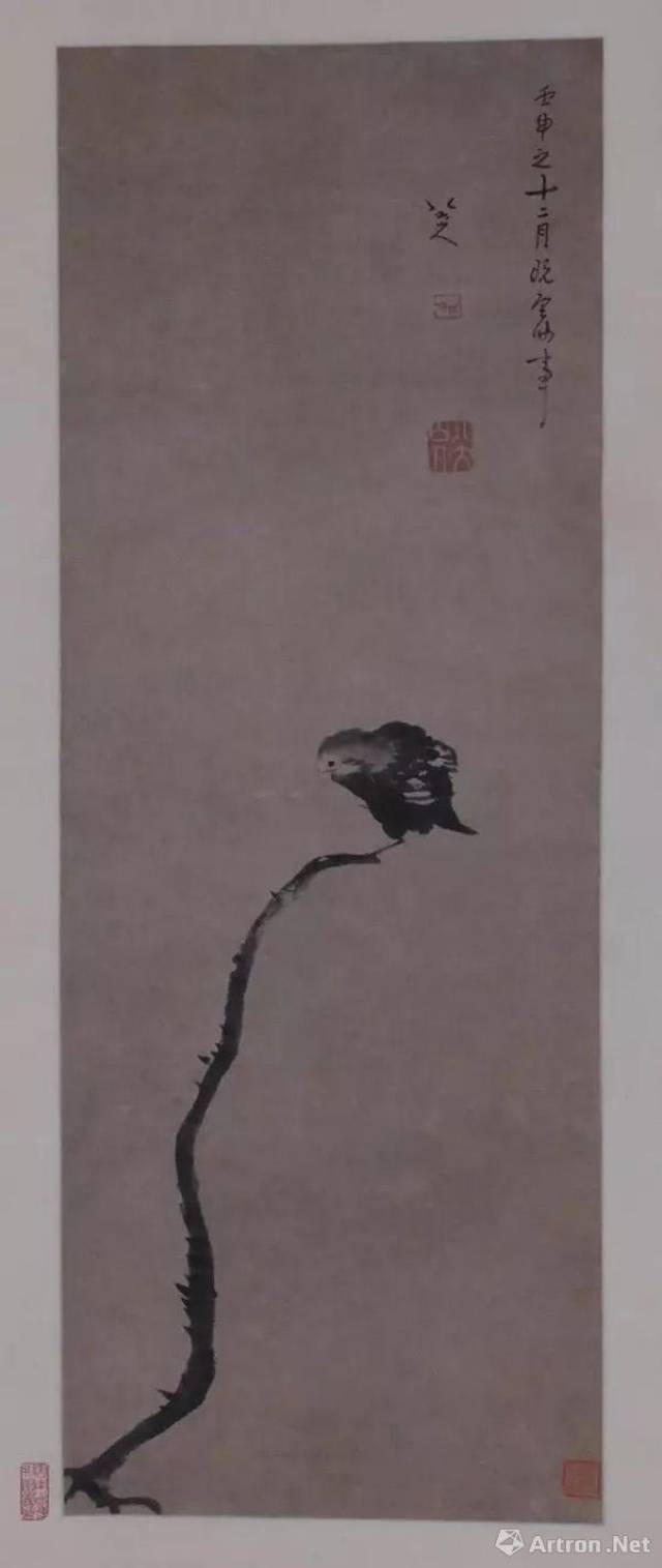 骨董市仕入れ品 中国清時代の掛軸 肉筆保証 DE436A4-4 骨董市仕入れ品