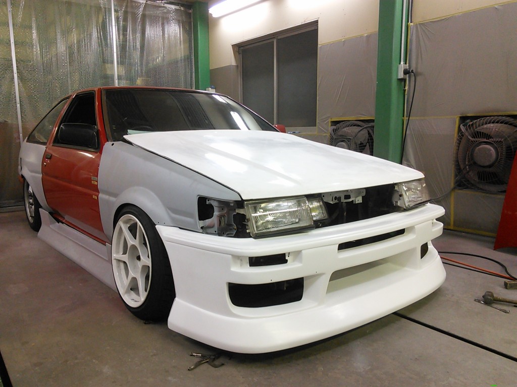 AE86 サイドステップ取付方法