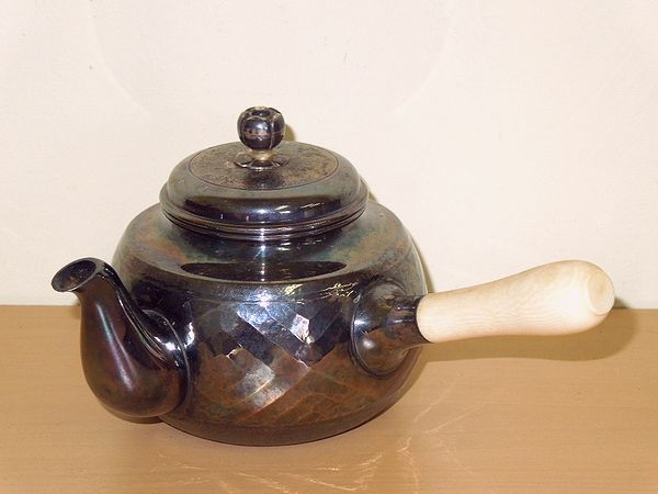 新品銅瓶石目模様湯沸ヤカン茶器