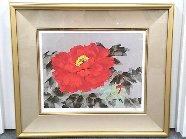 福田太華、孔雀と花の掛軸 福田太華、孔雀と花の掛軸 Yahoo