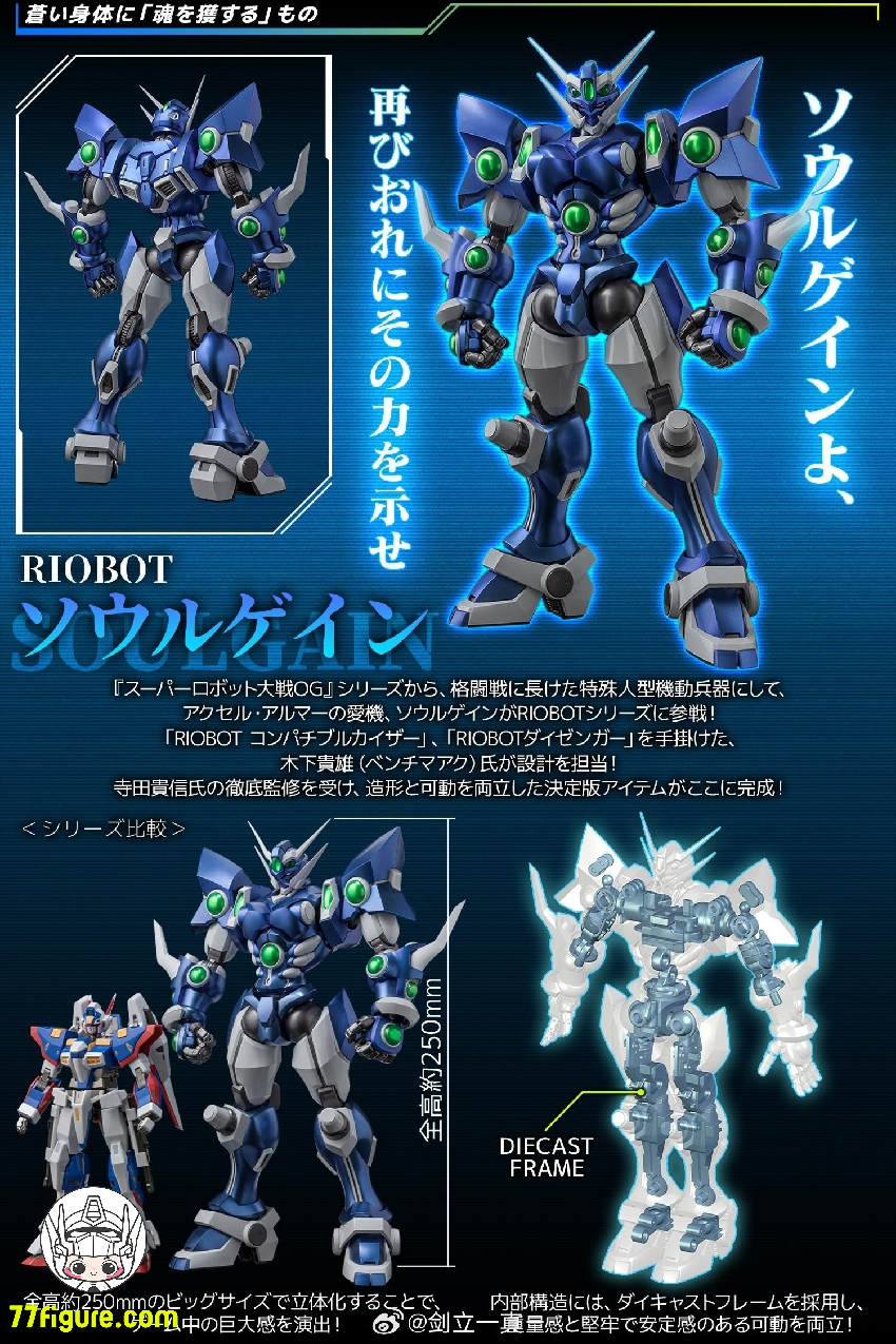 千値練『スーパーロボット大戦OG』RIOBOT ソウルゲイン 塗装済み可動