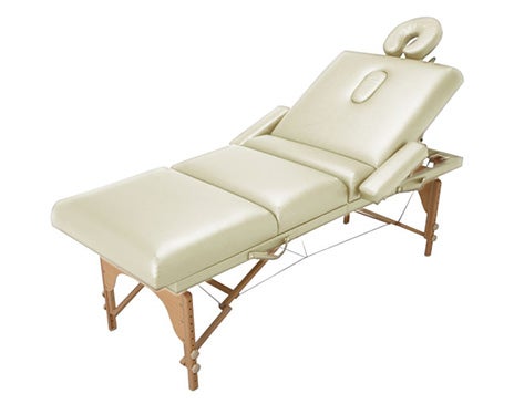 Premium折りたたみ木製リクライニングベッドCOMODO-レッグレスト機能