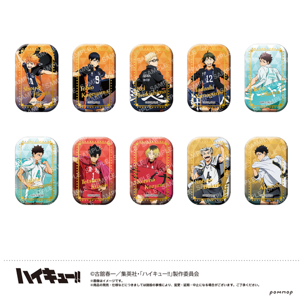 ハイキュー AGF セブンネット スクエア缶バッジ 第1弾 ハイキュー