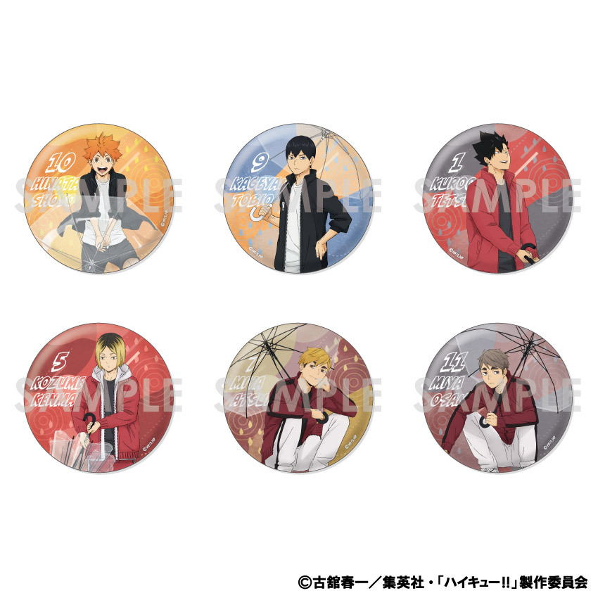 ハイキュー！！スクエア缶バッジ【セット】(おすわり)＜セブンネット