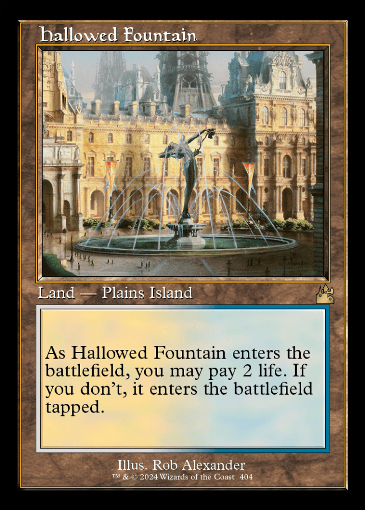 MTG 神聖なる泉Hallowed Fountain4枚FOIL MTG 神聖なる泉Hallowed