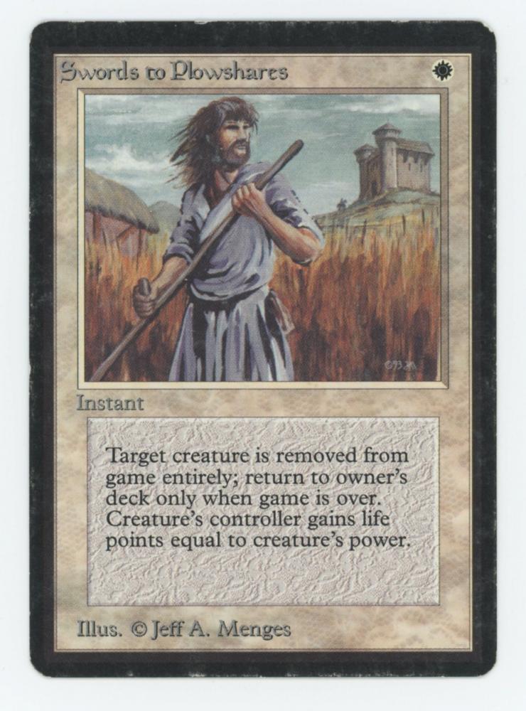 MTG剣を鍬に/Swords to Plowshares FFプロモ MTG 剣を鍬に 日本語 foil