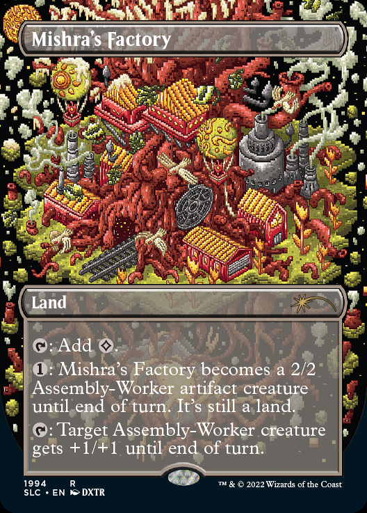 MTG Mishra's Factory（ミシュラの工廠 春夏秋冬）一部サイン入 MTG