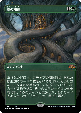 MTG 韓国語 森の知恵 森の知恵/Sylvan Library》[5ED] MP 韓国語 -