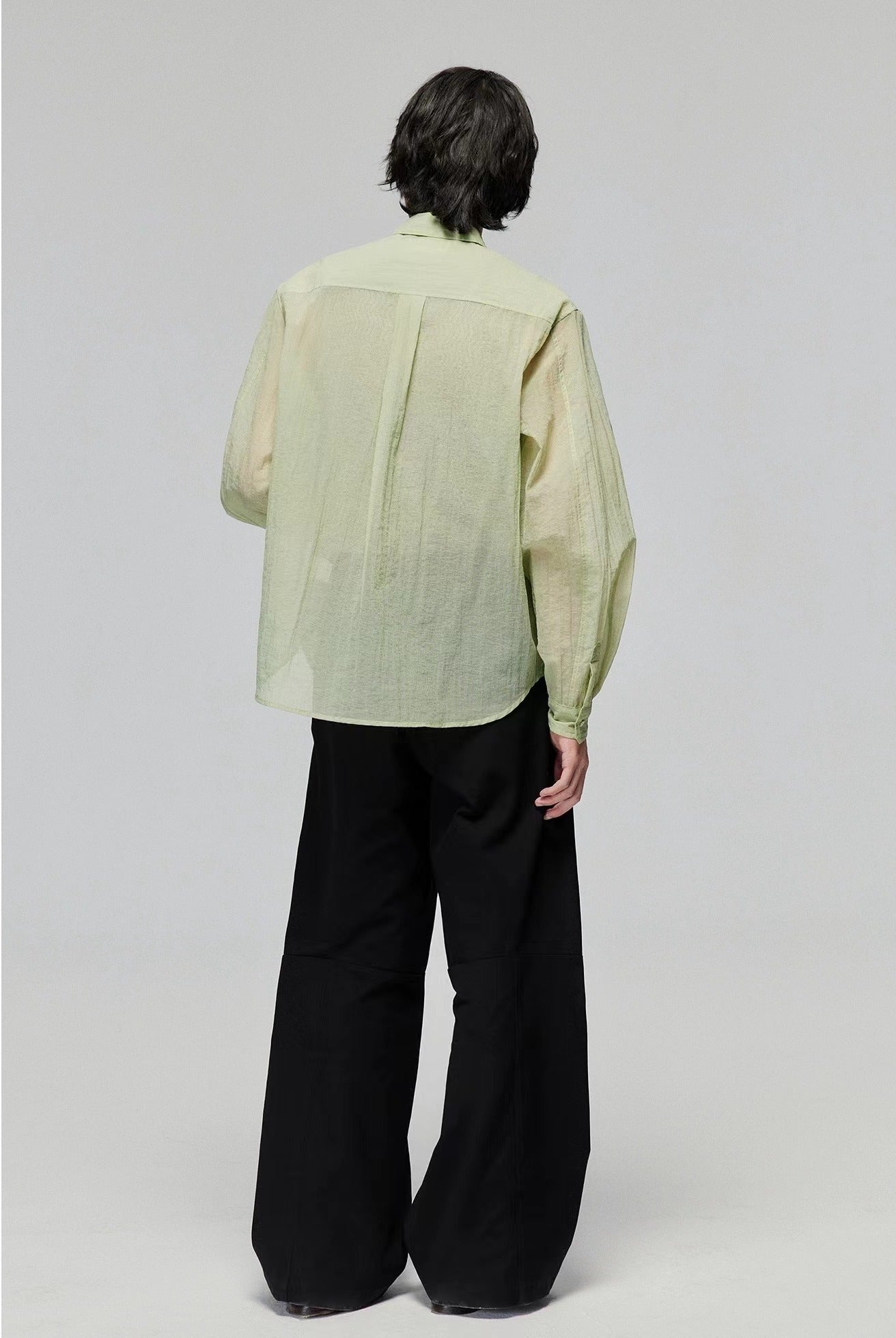 Simple Project Cotton Split Wide Trousers-Black – 96Dragon Studio