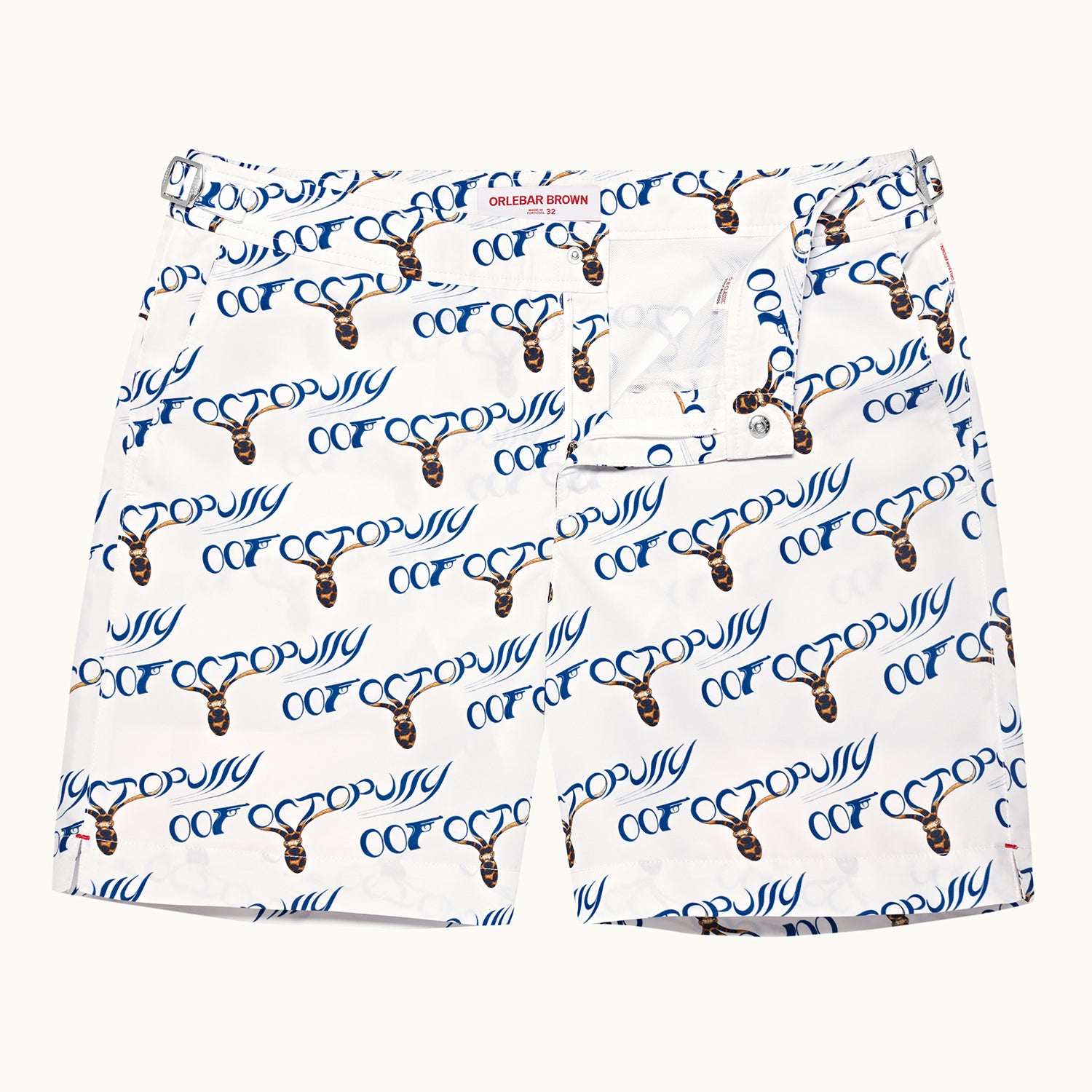 James Bond Octopussy Logo Swim Shorts By Orlebar Brown | 007Store
