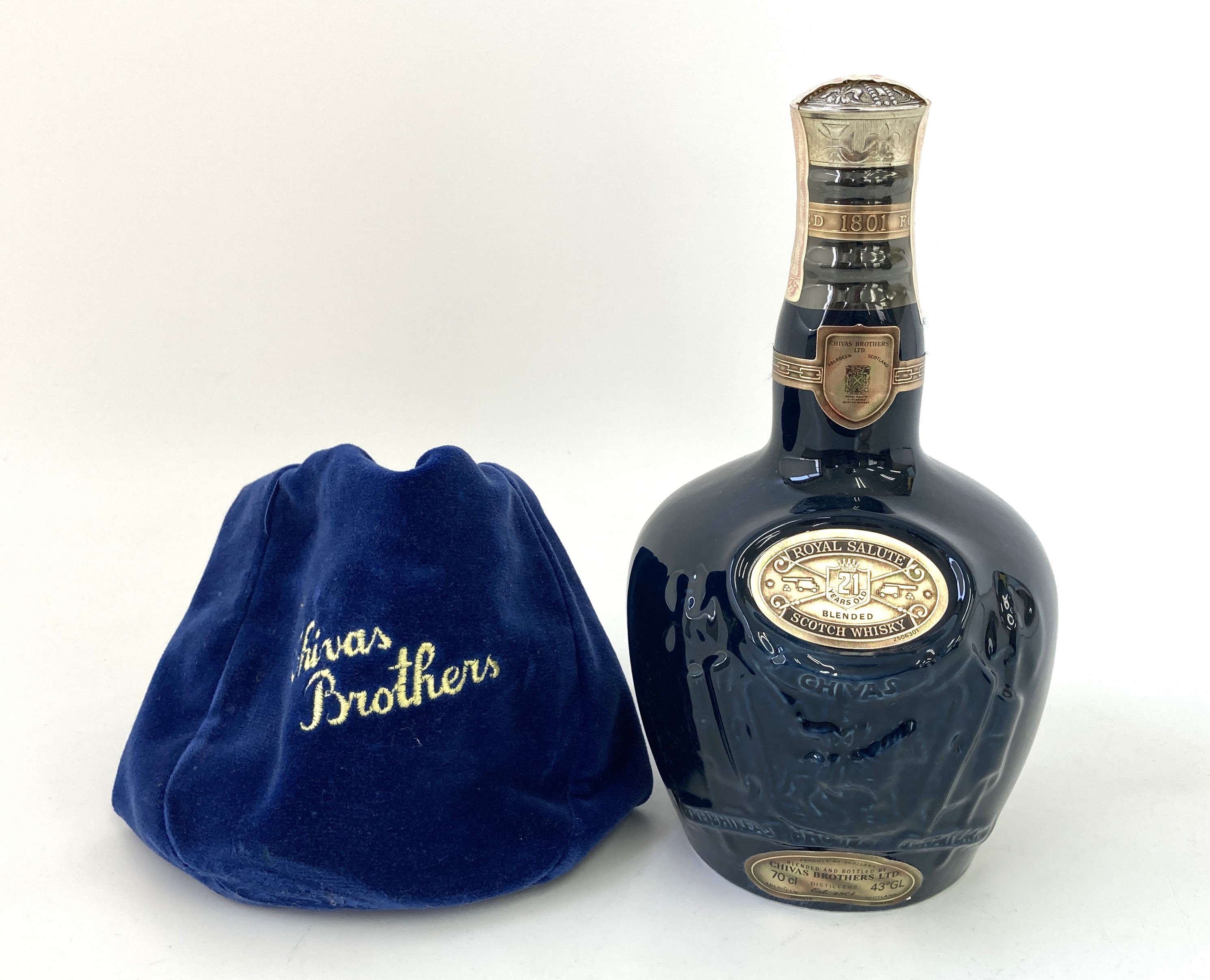 未開栓 ロイヤルサルート 21年 700ml 40度 茶 陶器 総重量約1270g