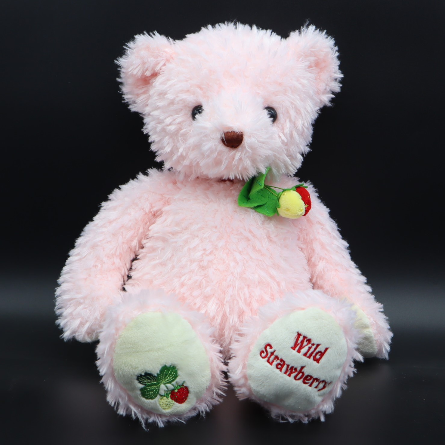 日本作家 テディベア ぬいぐるみ くま いちご アンティーク アートドール