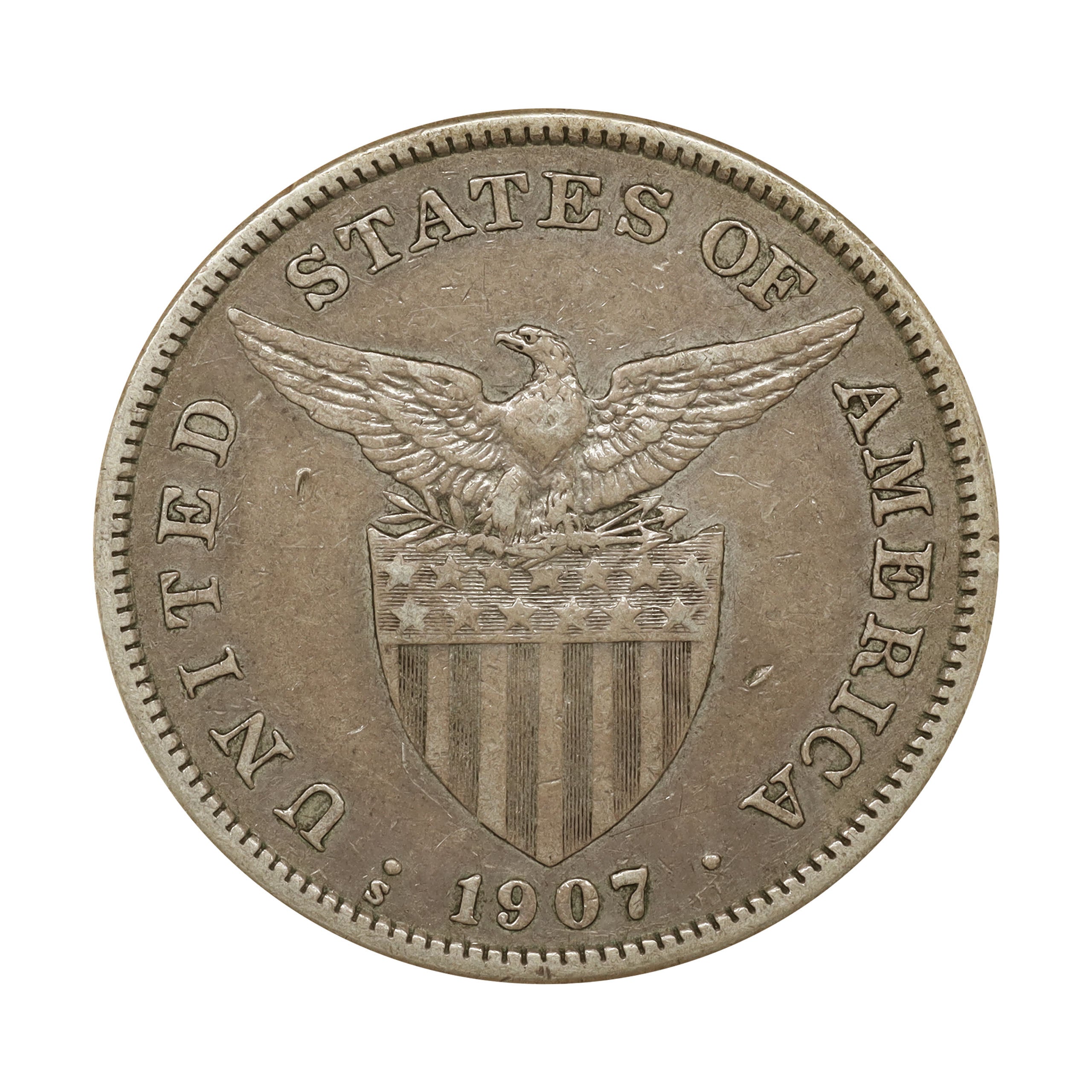 フィリピン 1907S 1ペソ 銀貨 Philippines 1 Peso silver